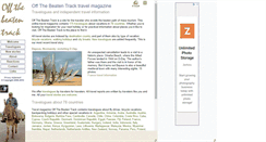 Desktop Screenshot of off-the-beaten-track.net